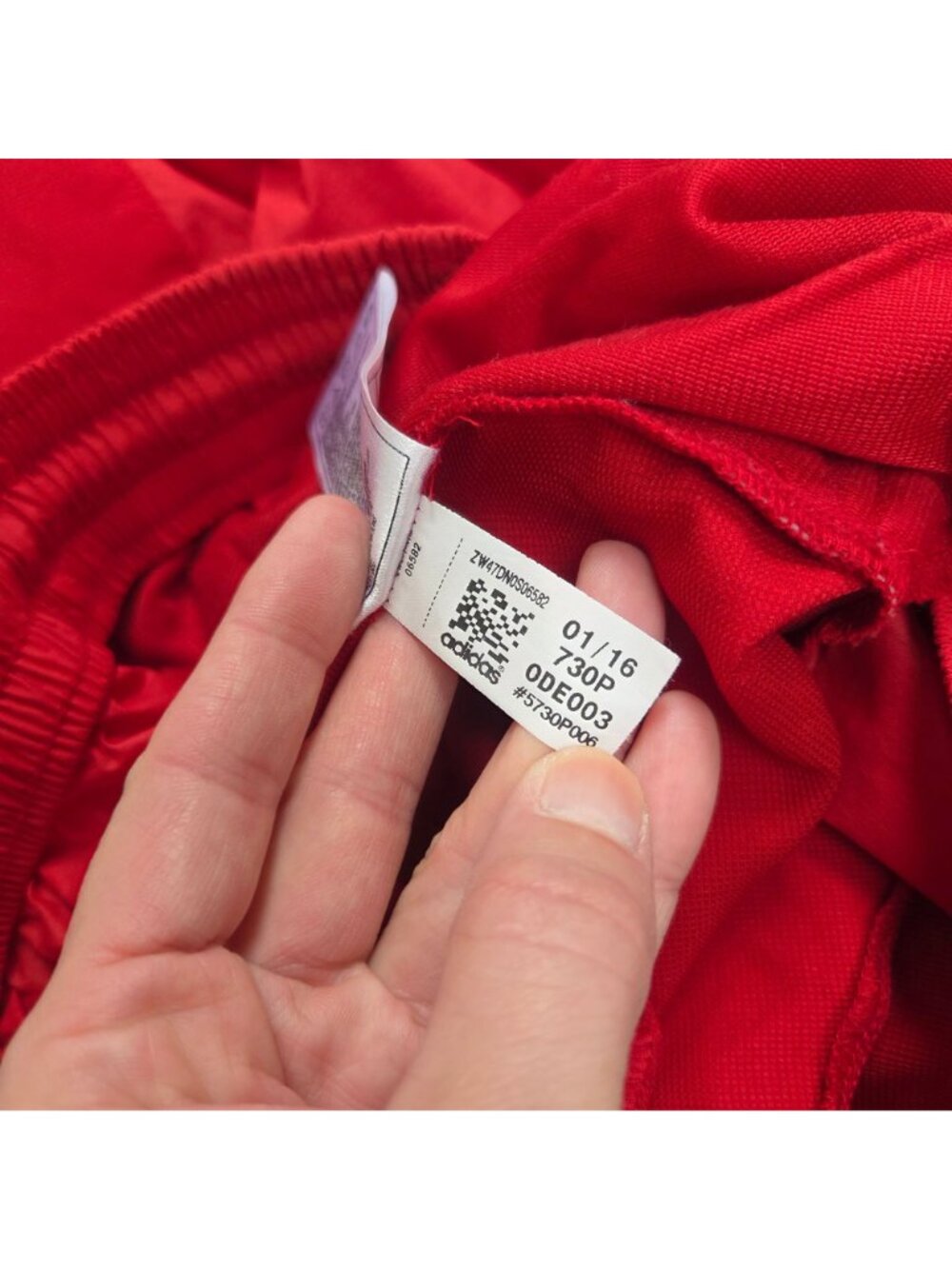 Adidas Windreaker Red Track Pants Exercise Running Workout Men's M - Picture 12 of 12